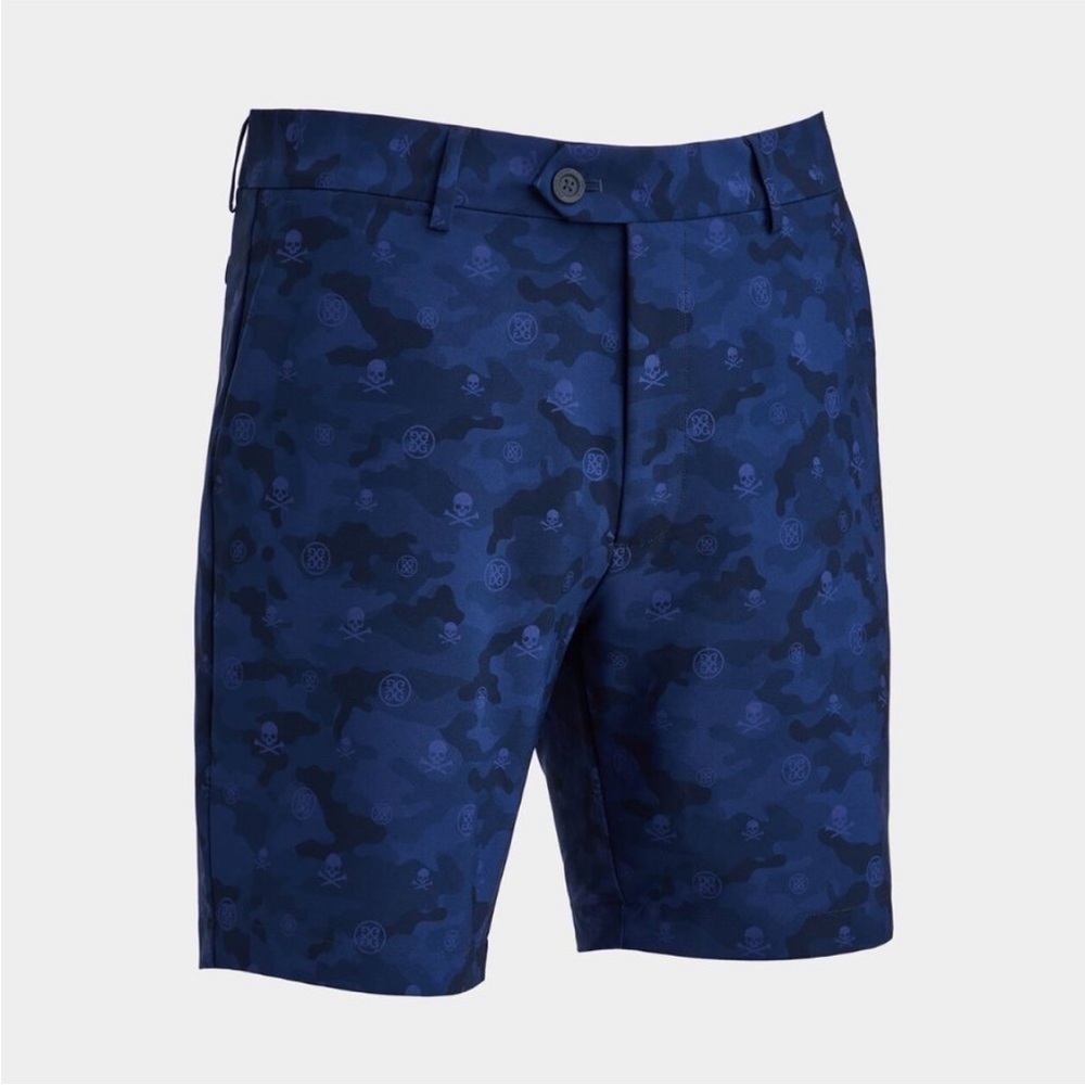 G/Fore Performance Men's Icon Camo Skull Maverick Hybrid Shorts